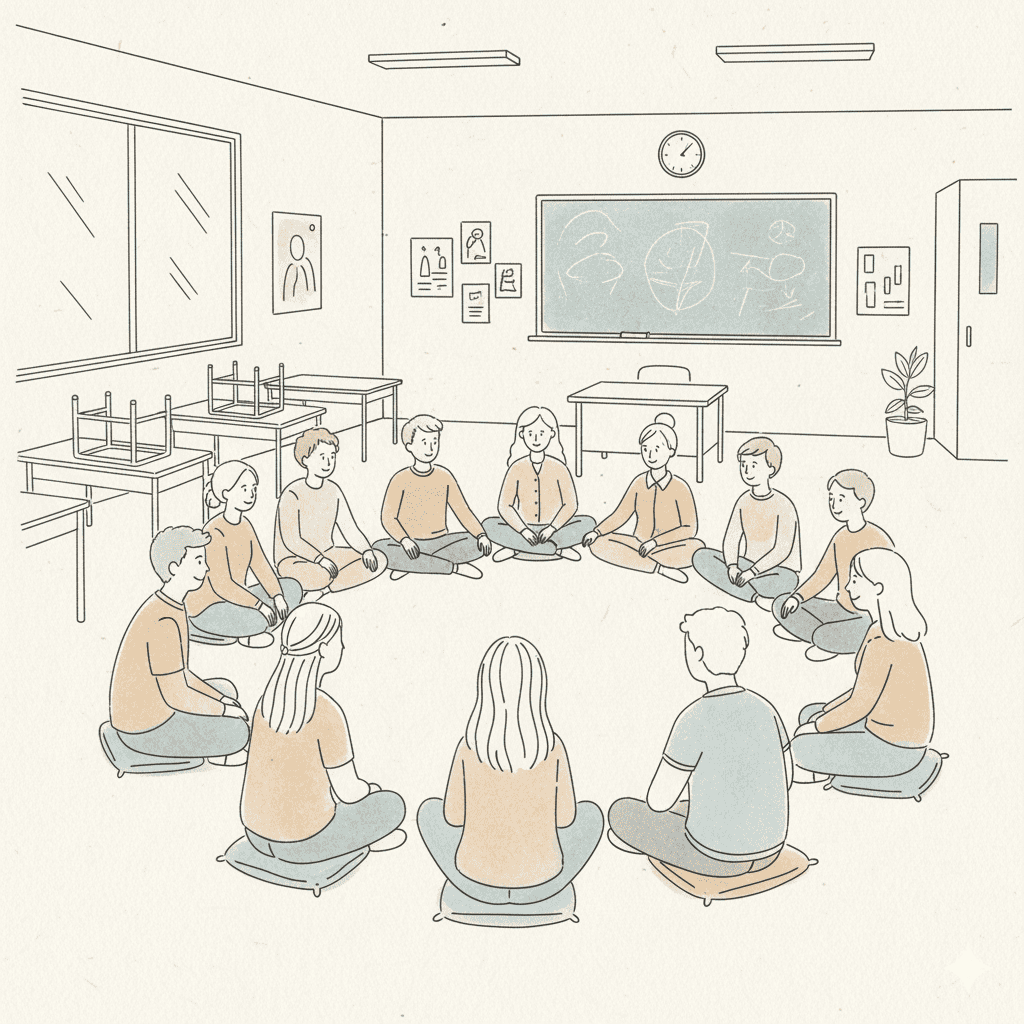 GC Mediación 5 circle students